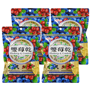 惠香 雙莓乾 營養豐富 健康美味 口感絕佳 無防腐劑 無色素 無人工香料, 110g, 4包