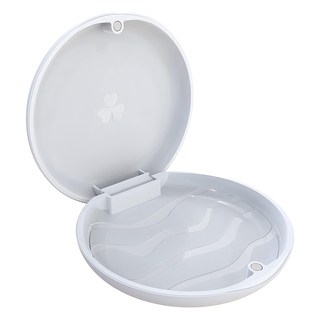 隱形牙套盒/維持器收納盒/攜帶牙套盒/假牙盒/隱適美專用盒, 1個, 白色