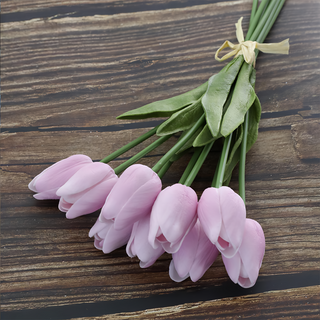 FLORAL M 仿真花 氣質仙女藕紫色海芋花材 5個 居家裝飾, 紫色