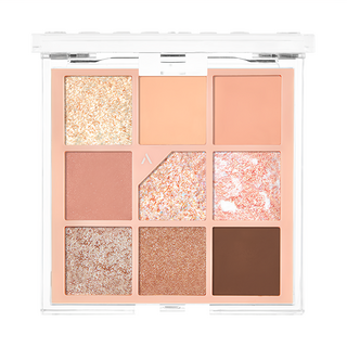 Unleashia 顏礫星涯 亮片百科九宮格眼影盤 N°3 All of Coralpink, 1個