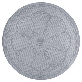 Tumaz 月熊 8mm減震跳繩墊 超慢跑墊 圓形, 質感灰, 1個