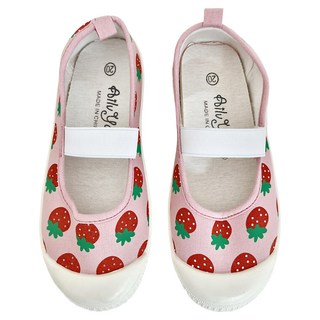 AiLvYang 愛綠羊 鬆緊套鞋帆布鞋/幼稚園室內鞋/休閒鞋/兒童鞋, 200mm, 粉草莓