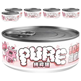 COUCH POTATO PURE 純粹貓咪主食罐 100%溫體鮮肉 無膠 無穀, 溫體純豬肉, 80g, 6罐