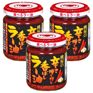 桃屋 蒜香辣油 加強版, 105g, 3罐