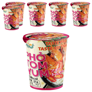 KING PHO 王麵河粉 酸辣蝦湯風味, 6入