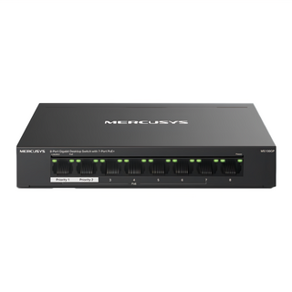MERCUSYS 水星網路 8-Port Gigabit Desktop Switch with 7-Port PoE+ 原廠保固, MS108GP, 1個
