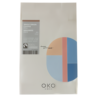 OKO 生態綠 公平貿易 衣索比亞 淺烘焙 單品咖啡豆 250g, 咖啡豆(無研磨), 1包