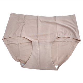 夏天冰絲內褲 5件組, 棉+聚酯纖維材質, M, 咖啡色