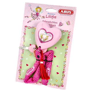 ABUS PRINCESS LILLIFEE LOCK 鍊條鎖, 鋼材, 兩支鑰匙, 330g, 60cm, 公主造型, 1條