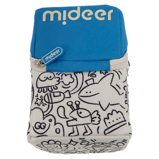 mideer 麥克筆/水性壓克力顏料 24色組 附塗鴉包 3歲以上適用, MD3389, 1組, 24色