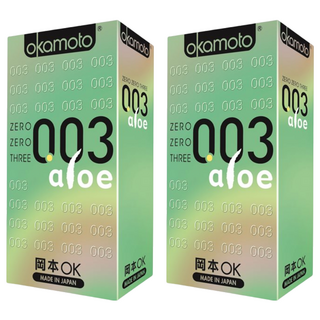 Okamoto 岡本 003蘆薈ALOE 衛生套 52mm, 10入, 2盒