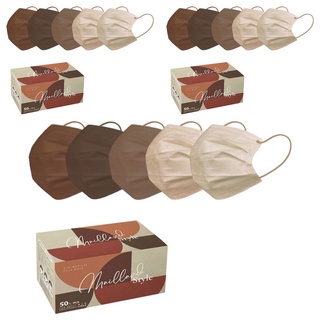 SH 上好生醫 成人醫療防護口罩 未滅菌, 50片, 3盒, 美拉德風