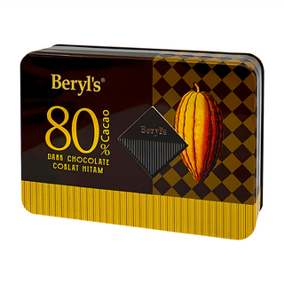 Beryl's 80%可可含量黑巧克力 108g, 1盒