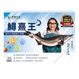 炘宸生技 鱘熹王 專利K2鱘龍複方膠囊, 1個, 30顆