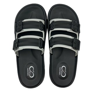 WUWU 冒險家雙帶厚底拖 MA072 41, 黑色, 265mm