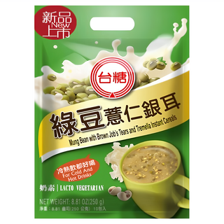 台糖 綠豆薏仁銀耳, 冷熱飲皆宜, 250g, 1袋