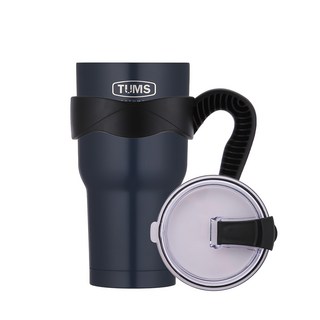TUMS New Mega 3P套裝 不鏽鋼隨行杯組 雙層真空保溫, 海軍藍色, 900ml, 1組