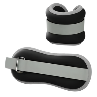 索樂生活 運動綁手負重沙袋 舒適透氣 可調節鬆緊 運動訓練, 黑色, 4kg, 35 x 13.5cm/2kg