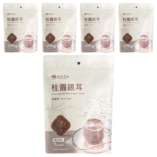 糖鼎 黑糖磚 桂圓銀耳, 30g, 7顆, 5包