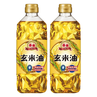泰山 玄米油, 富含植物固醇及γ-穀維素, 發煙點220度, 適合煎煮炒炸, 日本中小學營養午餐團膳用油, 全素食, 600ml, 2瓶