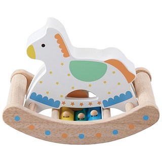 Ed.Inter 音樂鈴木馬 - Swing Horse, 0.5歲以上適用, Multi-color, 1個