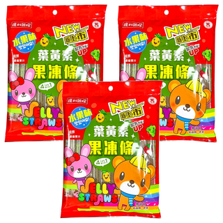 達利國際 葉黃素果凍條, 綜合水果口味, 添加濃縮果汁, 400g, 3袋