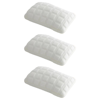 夢之語 可水洗Q彈吐司枕, 3個, 白色