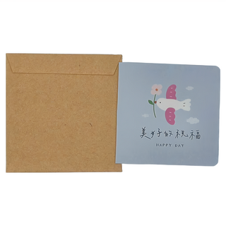 JOY STAR 祝福小卡 書寫萬用卡, 美好祝福 藍色, 1張