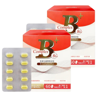 Dolican 多立康 維生素B群緩釋膜衣錠 男女適用配方 高劑量緩慢釋放 活力滿滿, 60顆, 2盒