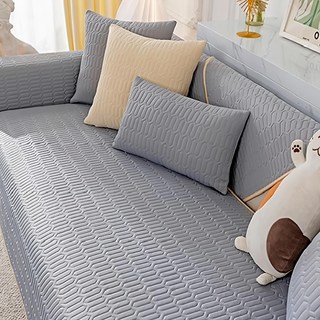 可水洗乳膠柔軟沙發墊, 素色單人70*70 灰藍色, 單人(70 x 70cm), 1個