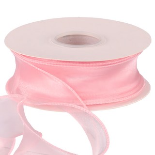 GILGRI 素色歐根紗花束禮品包裝緞帶, 1個, 9m, 粉紅色