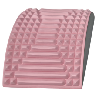 躺靠兩用腰背舒緩伸展按摩墊, EVA材質, TPE材質, 可承重100公斤, 安全支撐 高強抗壓, 粉色, 1個