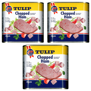 TULIP 鬱金香牌 切碎火腿餐肉, 340g, 丹麥製造, 3罐