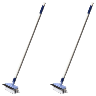 浴室刮水地板刷 耐磨PP刷毛, 顏色隨機, 2支