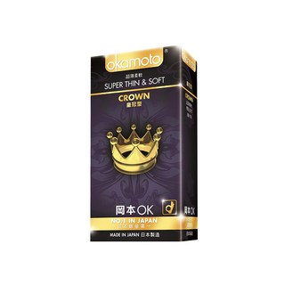 Okamoto 岡本 皇冠型保險套, 10入, 1盒