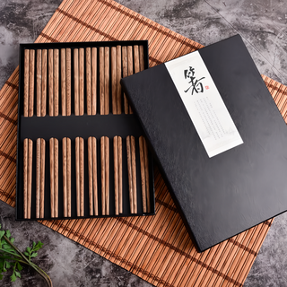 Homely Zakka 餐具筷子套裝 雞翅木筷子10雙, 10雙筷子, 天然實木, 1盒