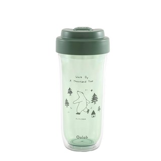 oolab 美好森活系列 可拆雙層布丁杯720ml-森林熊好款, 森林熊好款, 1入