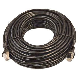 POLYWELL 寶利威爾 CAT6A 高速網路線 10Gbps RJ45 福祿克認證 PW15-W58-P300, 30m, 黑色, 1條