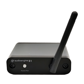 Audioengine B1 藍牙音樂接收器, 藍牙5.0技術, AKM AK4396A晶片, RCA和光纖輸出, 1個, Black