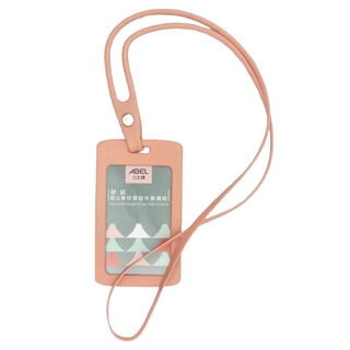 ABEL 力大牌 舒展 超Q彈矽膠證件套繩組 03603, 橘色, 1組