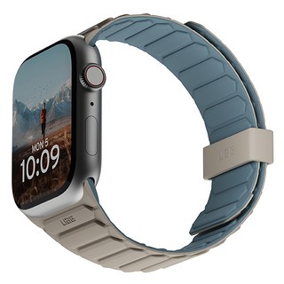 UAG 磁吸時尚雙色矽膠錶帶 Apple Watch, 沙色/藍色, 1個