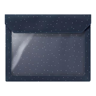 KING JIM FLATTY WORKS 點點多用途帆布收納袋 A5, 1個