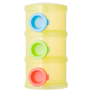 Basilic 貝喜力克 衛生奶粉盒 3層, 獨立分裝設計, 外出方便攜帶, 顏色隨機, 1個