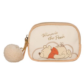 Winnie the Pooh 小熊維尼 雙層零錢包 米色, 12 x 3 x 8.5 cm