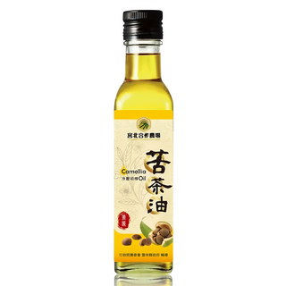 宮北合作農場 冷壓初榨苦茶油 台灣在地嚴選苦茶籽 健康食用油 玻璃瓶裝, 250ml, 1瓶