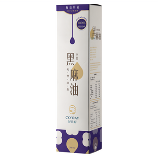 CO'DAY 好日籽 黑麻油, 梅山特產 100%黑芝麻, 500ml, 1瓶