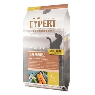 福壽實業 EXPERT 艾思柏 成犬 無穀健康寵食 毛皮維護配方 乾飼料, 三種魚 + 鱉蛋精華, 6kg, 1袋