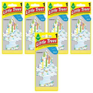 Little Trees 小樹香片 繽紛派對, 持久留香 時髦可愛 輕巧易掛, 7g, 5片