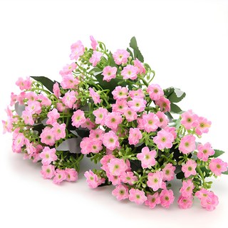 幸福村莊 人造酢漿草花叢, 3件, 粉紅色