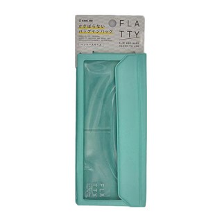 KING JIM FLATTY 多用途收納筆袋 超薄堅硬 方便使用, 薄荷綠, 1個